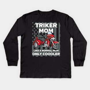 Triker Mom Kids Long Sleeve T-Shirt